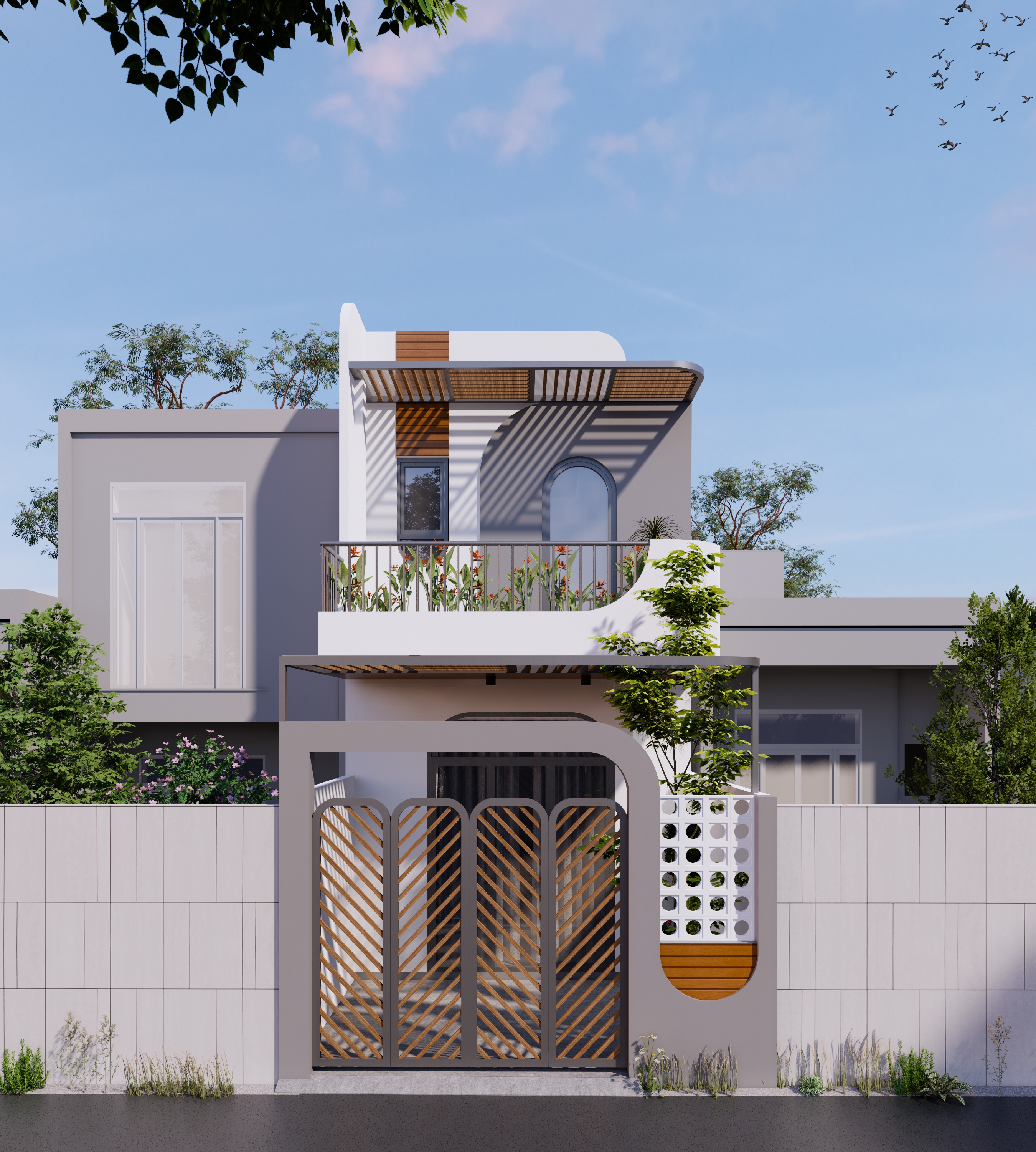 Nhà phố Quận 8 - Tỷ lệ tổng thể