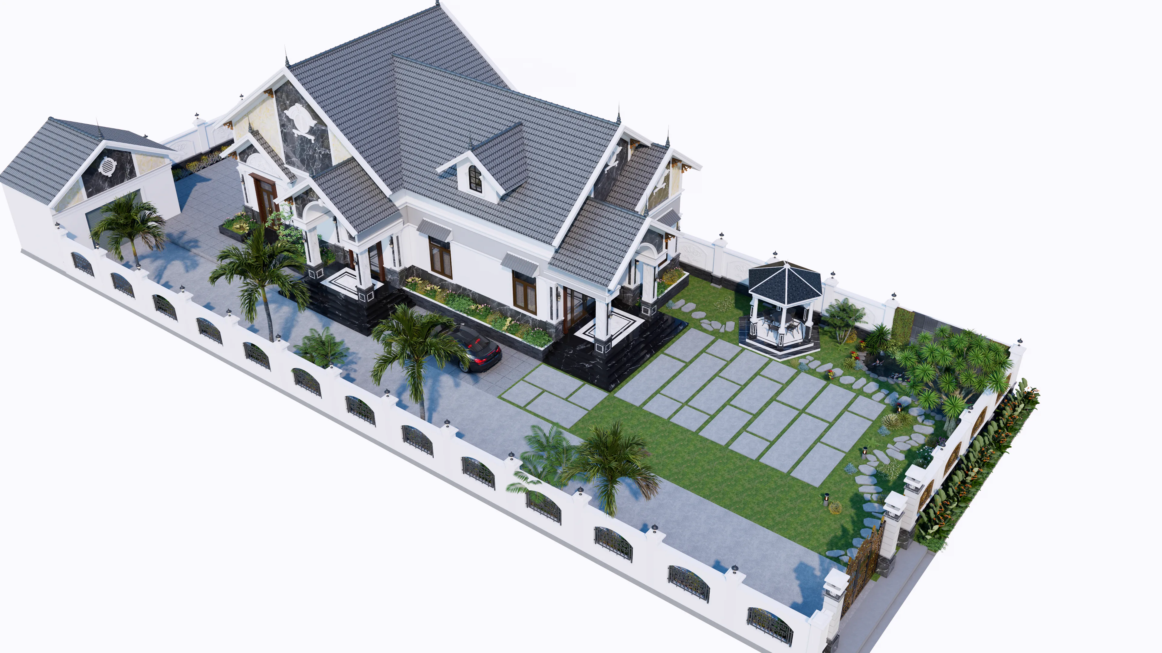 Nhà ở Quảng Khê - Tỷ lệ tổng thể