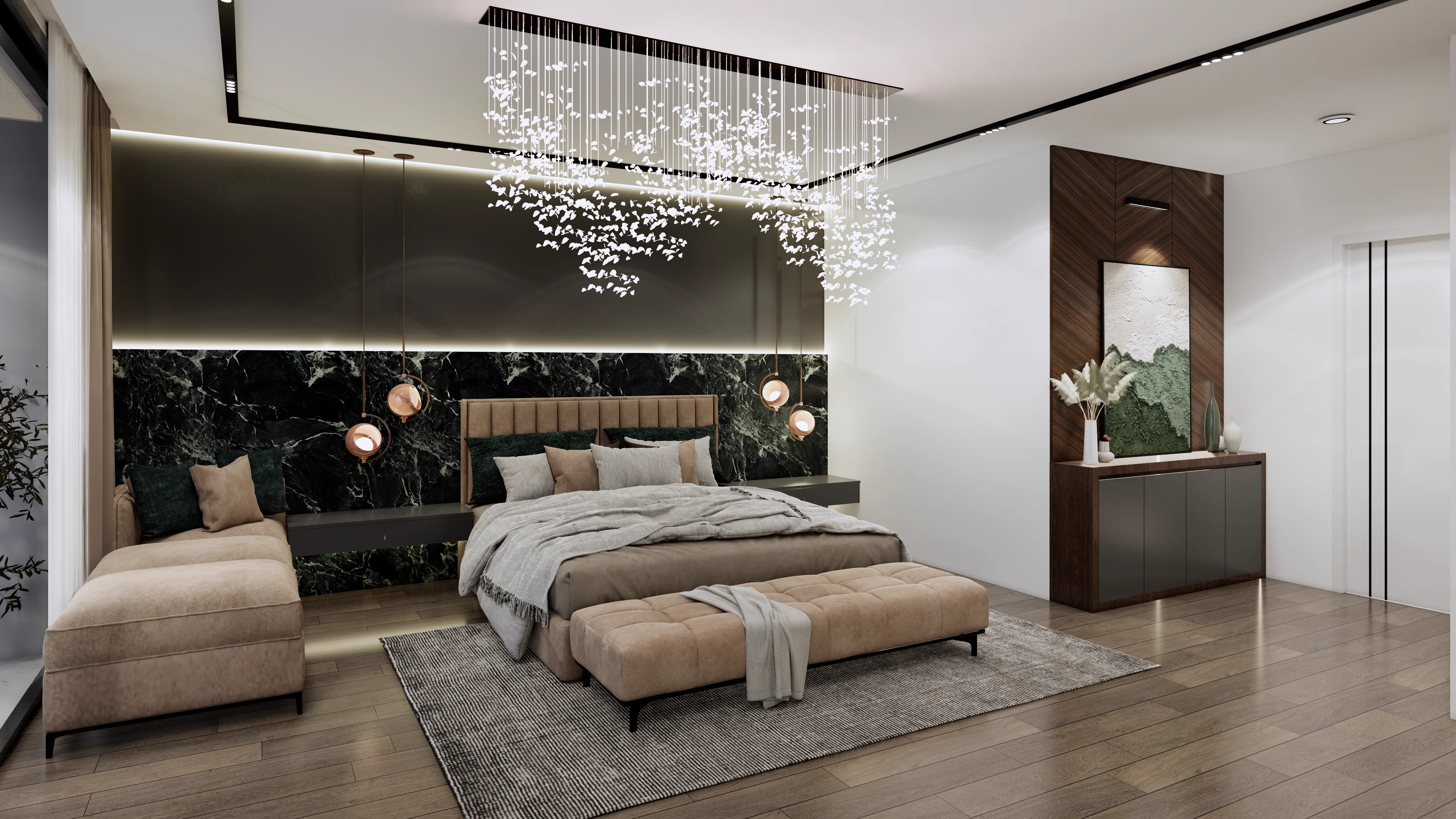 Penthouse Him Lam - Không gian nội thất