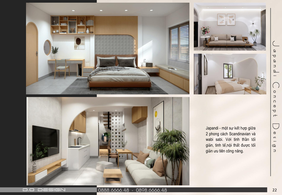 Không gian Japandi & Tân cổ điển hiện đại